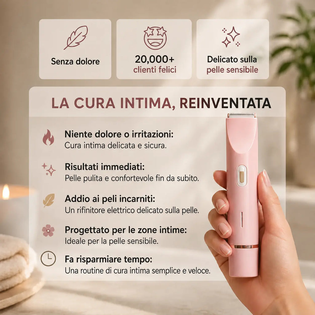 Ylumea 2-in-1 - Depilatore intimo