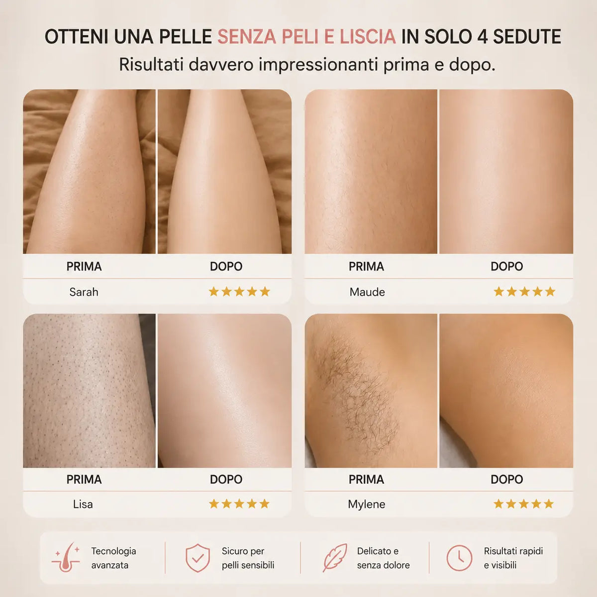 Ylumea 2-in-1 - Depilatore intimo