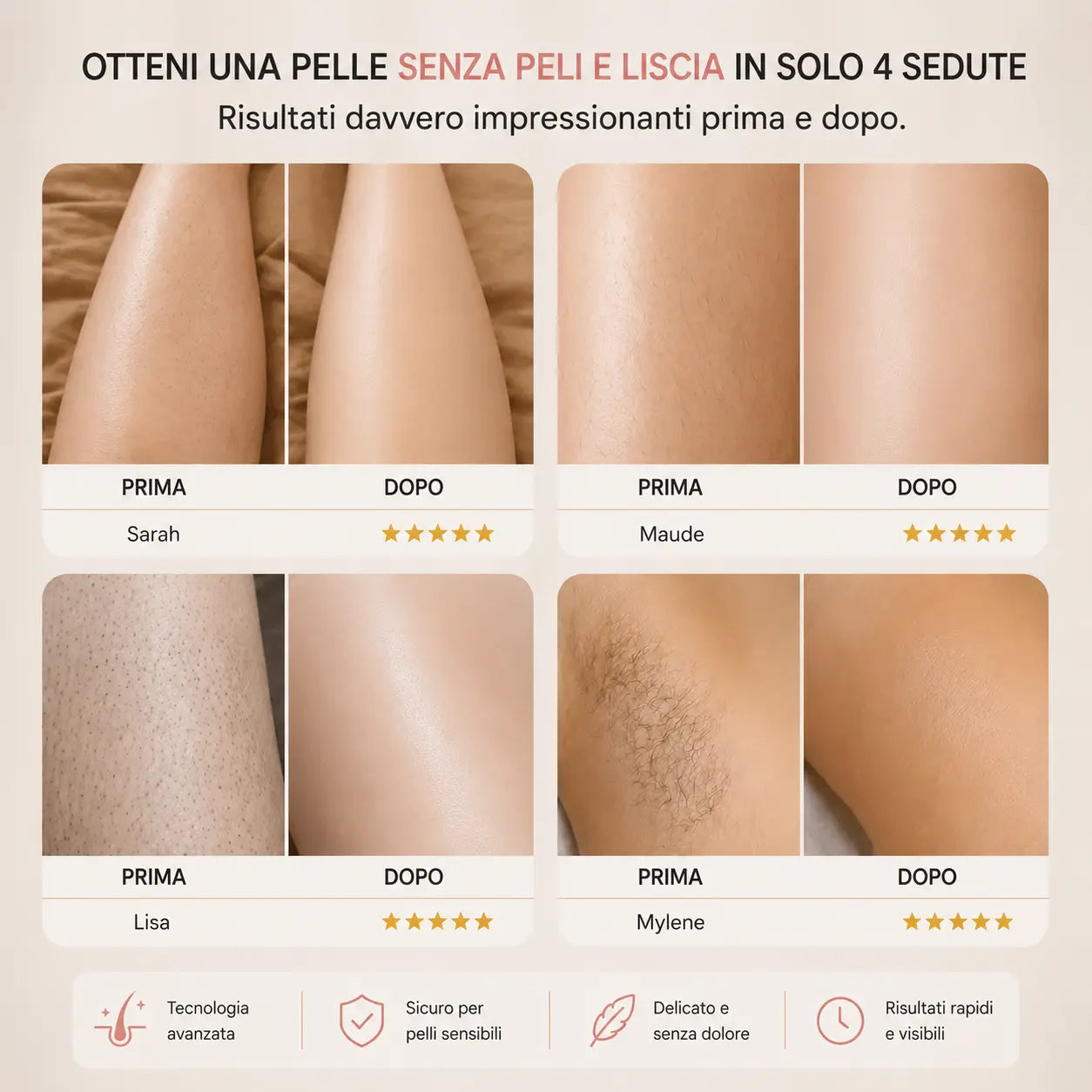 Ylumea 2-in-1 - Depilatore intimo
